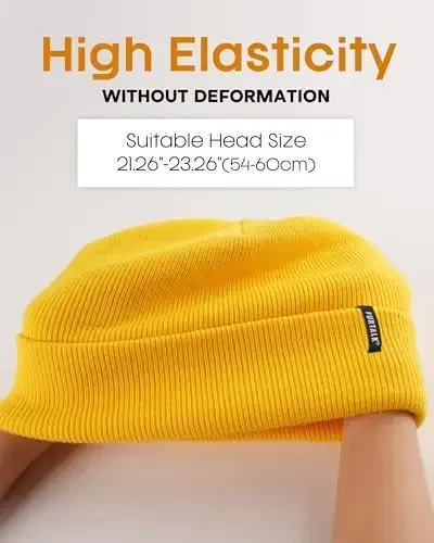 FURTALK Beanie Hat for Men Women Winter Hats for Women Men Soft Warm Unisex Cuffed Beanie Knitted Skull Cap - 5