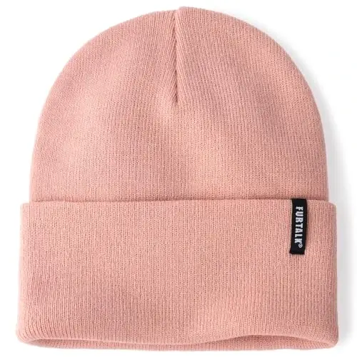 FURTALK Beanie Hat for Men Women Winter Hats for Women Men Soft Warm Unisex Cuffed Beanie Knitted Skull Cap - 1