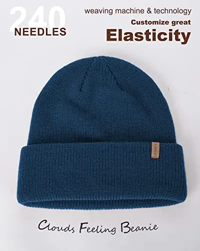 FURTALK Beanie Hats for Women Men Winter Hats Womens Knitted Slouchy Beanies Cuffed Skull Cap Warm Ski Hat - 3