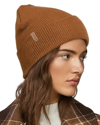 FURTALK Beanie Hats for Women Men Winter Hats Womens Knitted Slouchy Beanies Cuffed Skull Cap Warm Ski Hat - 1