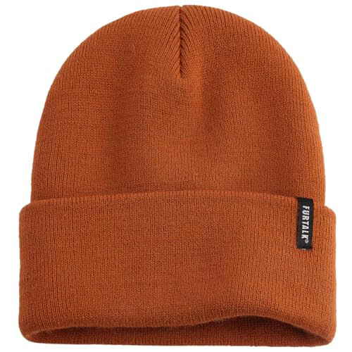 FURTALK Beanie Shlyapa, Erkaklar Va Ayollar Uchun Qishloq Shlyapalari, Yumshoq Issiq Birlashtirilgan Beanie, Triko Bosh Qopqogʻi - 1