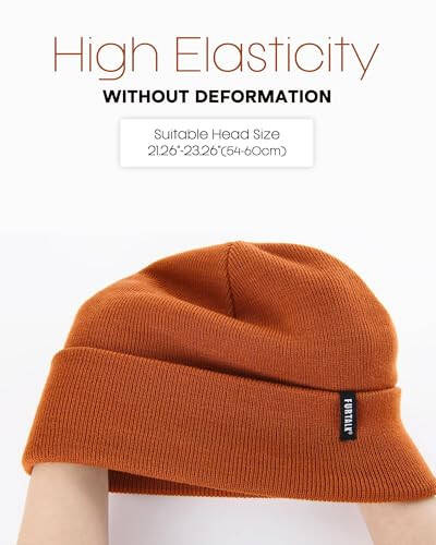 FURTALK Beanie Shlyapa, Erkaklar Va Ayollar Uchun Qishloq Shlyapalari, Yumshoq Issiq Birlashtirilgan Beanie, Triko Bosh Qopqogʻi - 3