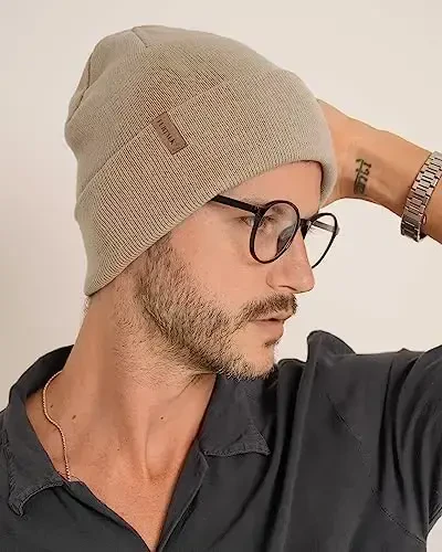 FURTALK Erkaklar Ayollar uchun Beanie Qalin Triko Bilan Ishlangan Unisex Qishki Shlyapa Beanies череп qopqog'i - 3