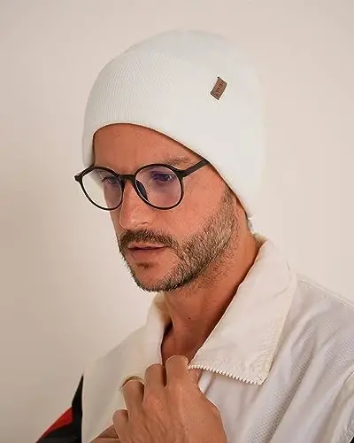 FURTALK Erkaklar Ayollar uchun Beanie Qalin Triko Unisex Qishki Shlyapa Beani Bosh Suyagi Qalpog'i - 3
