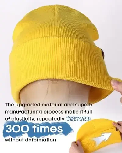 FURTALK Erkaklar Ayollar uchun Beanie Qalin Triko Unisex Qishki Shlyapa Beanies череп qalpog'i - 3