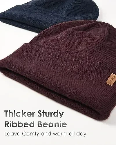 FURTALK Erkaklar Ayollar uchun Beanie Qalin Triko Unisex Qishki Shlyapa Beanies череп qopqog'i - 1