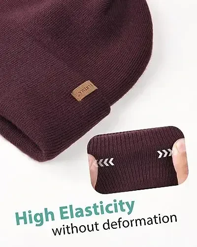 FURTALK Erkaklar Ayollar uchun Beanie Qalin Triko Unisex Qishki Shlyapa Beanies череп qopqog'i - 2
