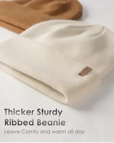 FURTALK Erkaklar Ayollar uchun Beanie Qalin Triko Unisex Qishki Shlyapa Beanies череп qopqog'i - 2