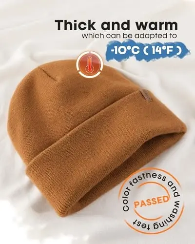 FURTALK Erkaklar Ayollar uchun Beanie Qalin Triko Unisex Qishki Shlyapa Beanies череп qopqog'i - FURTALK