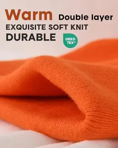 FURTALK Erkaklar Ayollar uchun Beanie Shlyapa Qishki Shlyapalar Erkaklar Ayollar Yumshoq Issiq Uniseks Manjetli Beanie Trikotaj Bosh Suyagi Qalpog'i - 2