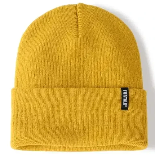 FURTALK Erkaklar Ayollar uchun Beanie Shlyapa Qishki Shlyapalar Erkaklar Ayollar Yumshoq Issiq Unisex Manshetli Beanie Trikotaj Bosh Suyagi Qalpog'i - FURTALK
