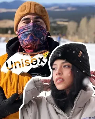 FURTALK Erkaklar ayollar uchun qishki shapkalar Fleece bilan qoplangan Beanie iliq manjetli tashqi bosh suyagi qopqog'i - 5