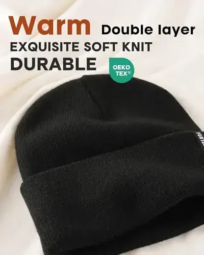 FURTALK Erkaklar Ayollar uchun Qishki Shlyapa Yumshoq Issiq Unisex Qo'lqop Beanie Trikotaj Bosh Suyagi Qalpog'i - 1