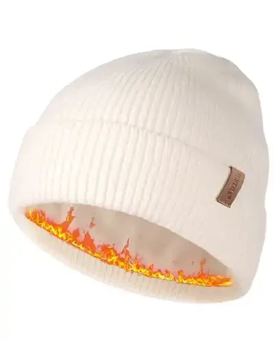 FURTALK Erkaklar Ayollar uchun Qishki Shlyapalar Fleece Astarlı Beanie Issiq Manşetli Tashqi Bosh Suyagi Shapka - 1