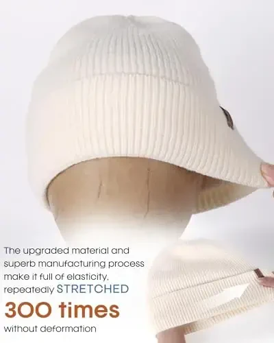 FURTALK Erkaklar Ayollar uchun Qishki Shlyapalar Fleece Astarlı Beanie Issiq Manşetli Tashqi Bosh Suyagi Shapka - 3