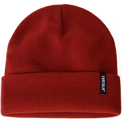 FURTALK Beanie Hat for Men Women Winter Hats for Women Men Soft Warm Unisex Cuffed Beanie Knitted Skull Cap - 1