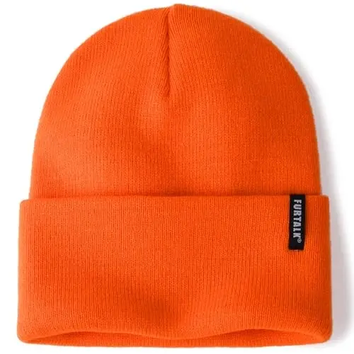 FURTALK Beanie Hat for Men Women Winter Hats for Women Men Soft Warm Unisex Cuffed Beanie Knitted Skull Cap - 1