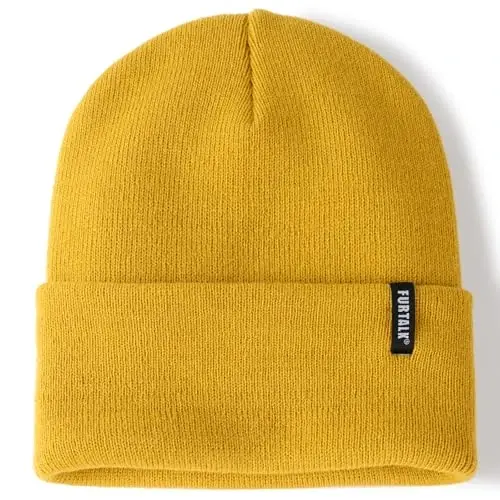 FURTALK Beanie Hat for Men Women Winter Hats for Women Men Soft Warm Unisex Cuffed Beanie Knitted Skull Cap - 1