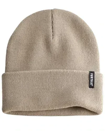 FURTALK Beanie Hat for Men Women Winter Hats for Women Men Soft Warm Unisex Cuffed Beanie Knitted Skull Cap 