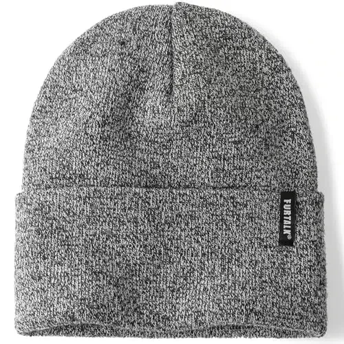 FURTALK Beanie Hat for Men Women Winter Hats for Women Men Soft Warm Unisex Cuffed Beanie Knitted Skull Cap 