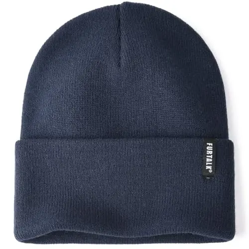 FURTALK Beanie Hat for Men Women Winter Hats for Women Men Soft Warm Unisex Cuffed Beanie Knitted Skull Cap - 1
