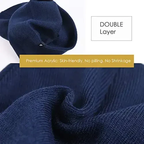 FURTALK Beanie Hat for Men Women Winter Hats for Women Men Soft Warm Unisex Cuffed Beanie Knitted Skull Cap - 5