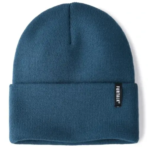 FURTALK Beanie Hat for Men Women Winter Hats for Women Men Soft Warm Unisex Cuffed Beanie Knitted Skull Cap - 1
