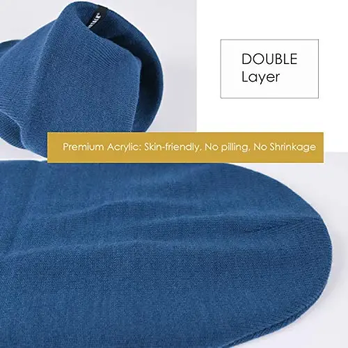 FURTALK Beanie Hat for Men Women Winter Hats for Women Men Soft Warm Unisex Cuffed Beanie Knitted Skull Cap - 2