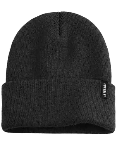 FURTALK Beanie Hat for Men Women Winter Hats for Women Men Soft Warm Unisex Cuffed Beanie Knitted Skull Cap - 5