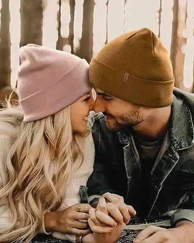 FURTALK Beanie for Men Women Cuffed Thick Knitted Unisex Winter Hat Beanies Skull Cap - 5