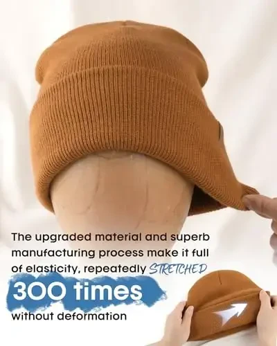 FURTALK Beanie for Men Women Cuffed Thick Knitted Unisex Winter Hat Beanies Skull Cap - FURTALK (1)