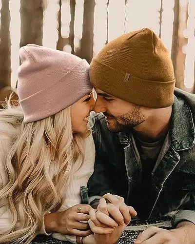 FURTALK Beanie for Men Women Cuffed Thick Knitted Unisex Winter Hat Beanies Skull Cap - 5