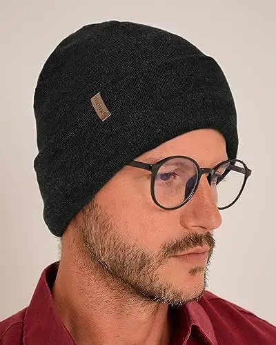 FURTALK Beanie for Men Women Cuffed Thick Knitted Unisex Winter Hat Beanies Skull Cap - 3