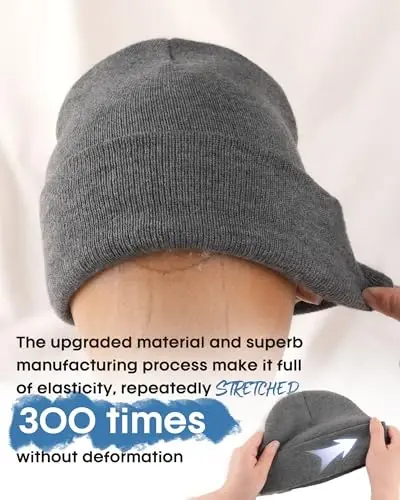 FURTALK Beanie for Men Women Cuffed Thick Knitted Unisex Winter Hat Beanies Skull Cap - 2