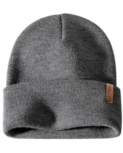FURTALK Beanie for Men Women Cuffed Thick Knitted Unisex Winter Hat Beanies Skull Cap - 6