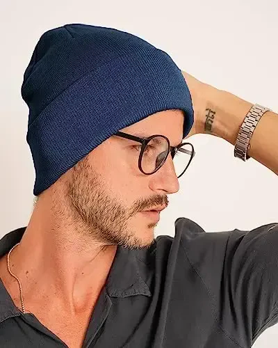 FURTALK Beanie for Men Women Cuffed Thick Knitted Unisex Winter Hat Beanies Skull Cap - 3