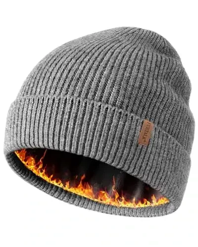 FURTALK Winter Hats for Men Women Fleece Lined Beanie Warm Cuffed Outdoor Skull Cap - 1