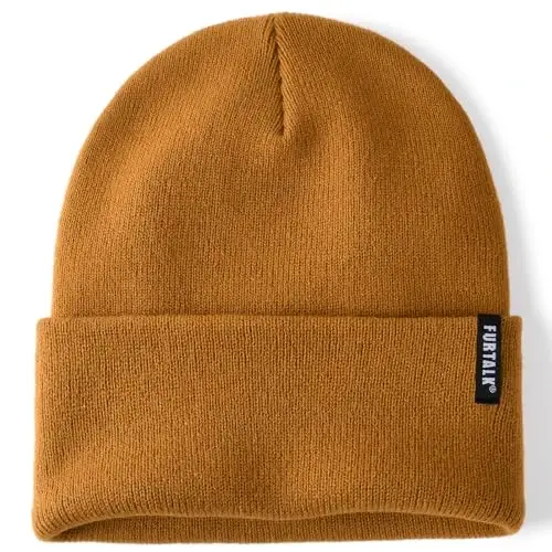 FURTALK Beanie Hat for Men Women Winter Hats for Women Men Soft Warm Unisex Cuffed Beanie Knitted Skull Cap - 1
