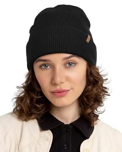 FURTALK Beanie Hats for Women Men Winter Hats Womens Knitted Slouchy Beanies Cuffed Skull Cap Warm Ski Hat - 5