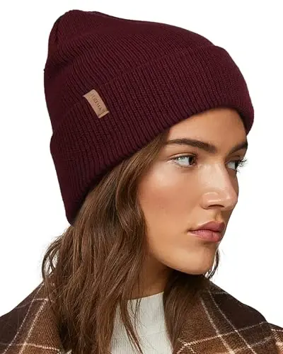 FURTALK Beanie Hats for Women Men Winter Hats Womens Knitted Slouchy Beanies Cuffed Skull Cap Warm Ski Hat - 1