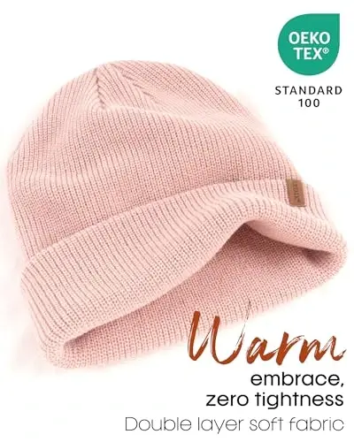 FURTALK Beanie Hats for Women Men Winter Hats Womens Knitted Slouchy Beanies Cuffed Skull Cap Warm Ski Hat - 2