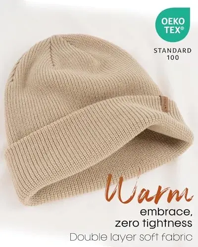 FURTALK Beanie Hats for Women Men Winter Hats Womens Knitted Slouchy Beanies Cuffed Skull Cap Warm Ski Hat - FURTALK (1)