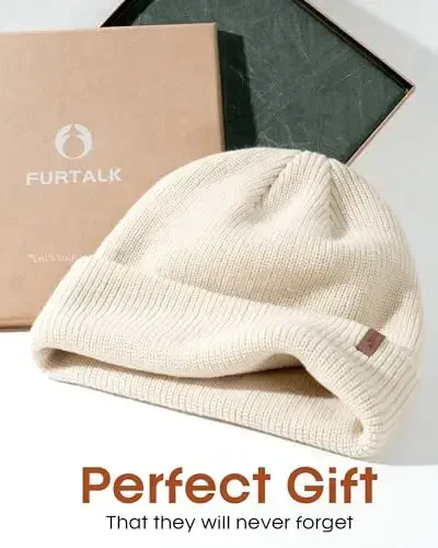 Beanie Hats for Women Men Winter Hats Womens Knitted Slouchy Beanies Cuffed Skull Cap Warm Ski Hat - 6