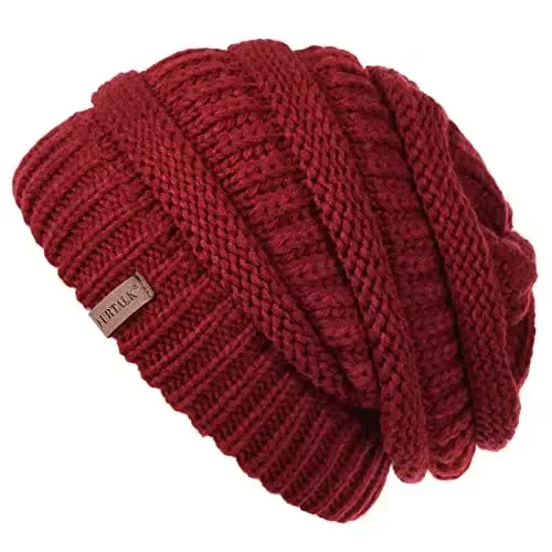 FURTALK Womens Winter Knit Slouchy Beanie Hat Warm Knitted Skull Ski Cap Hats for Women - 1