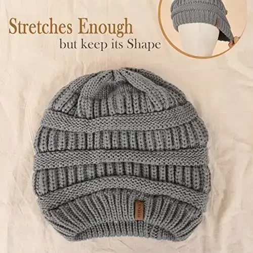 FURTALK Womens Winter Knit Slouchy Beanie Hat Warm Knitted Skull Ski Cap Hats for Women - 3