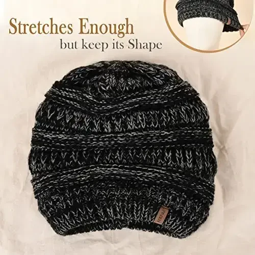 FURTALK Womens Winter Knit Slouchy Beanie Hat Warm Knitted Skull Ski Cap Hats for Women - 3