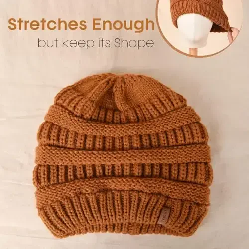 FURTALK Womens Winter Knit Slouchy Beanie Hat Warm Knitted Skull Ski Cap Hats for Women - 3