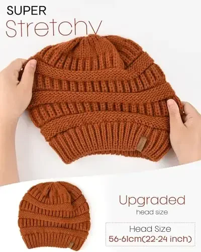 FURTALK Womens Winter Knit Slouchy Beanie Hat Warm Knitted Skull Ski Cap Hats for Women - 4