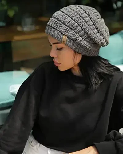 FURTALK Womens Winter Knit Slouchy Beanie Hat Warm Knitted Skull Ski Cap Hats for Women - 5