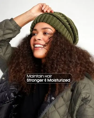 FURTALK Womens Satin Lined Knit Beanie Slouchy Winter Hats Skull Soft Warm Cap - 6